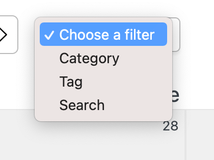 filter option