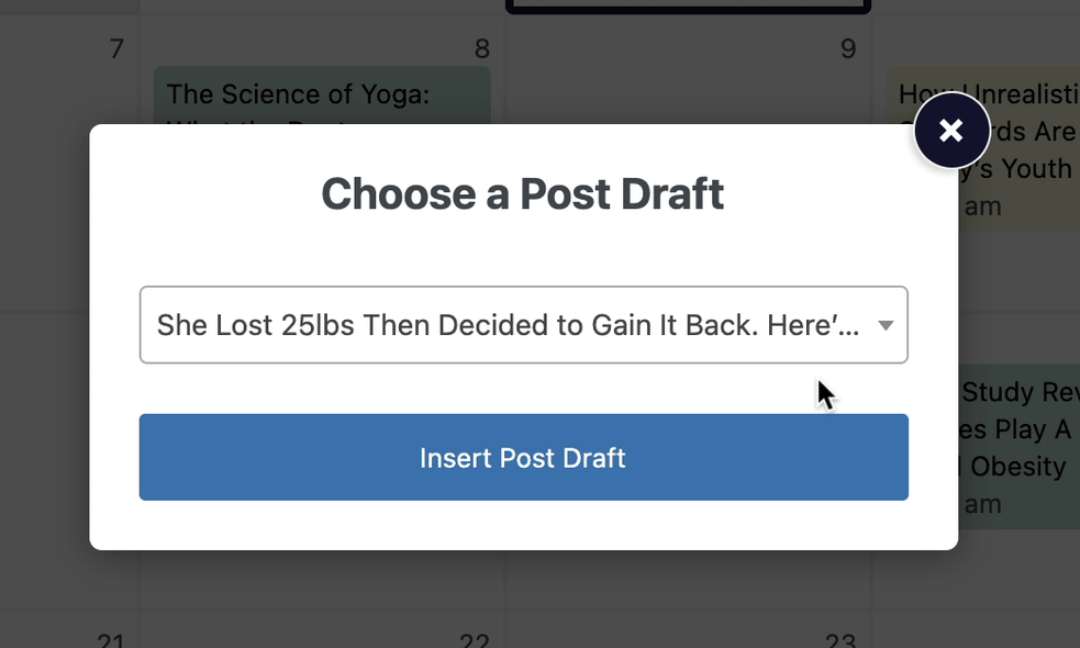 choose draft