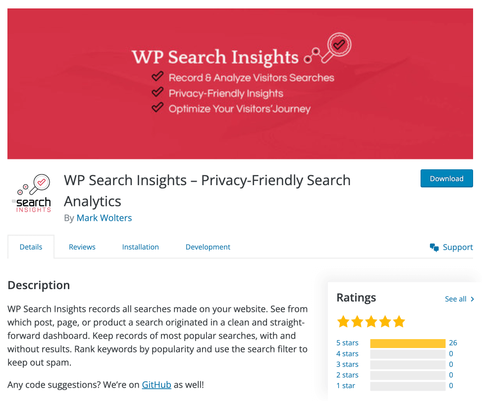 Wp search insights