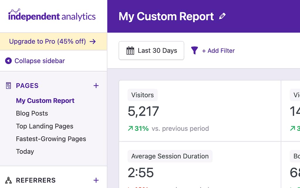 Custom report