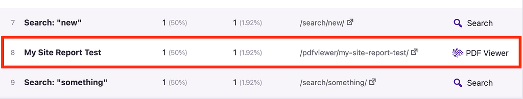 Pdf viewer data row