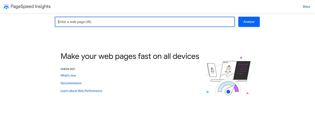 Pagespeed insights