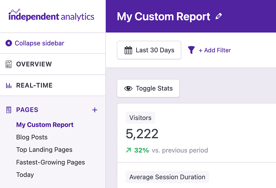 Custom report
