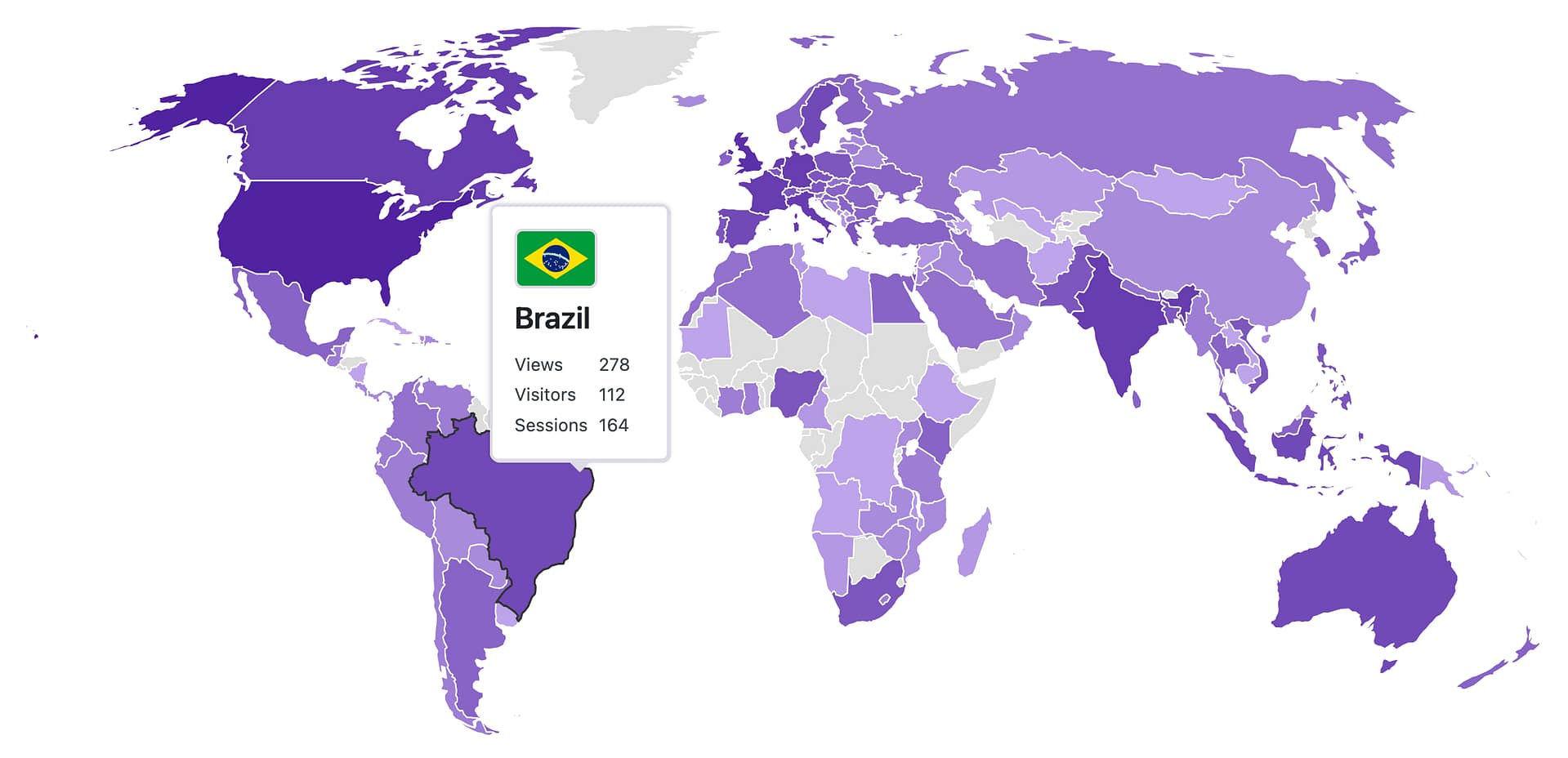 World map interaction