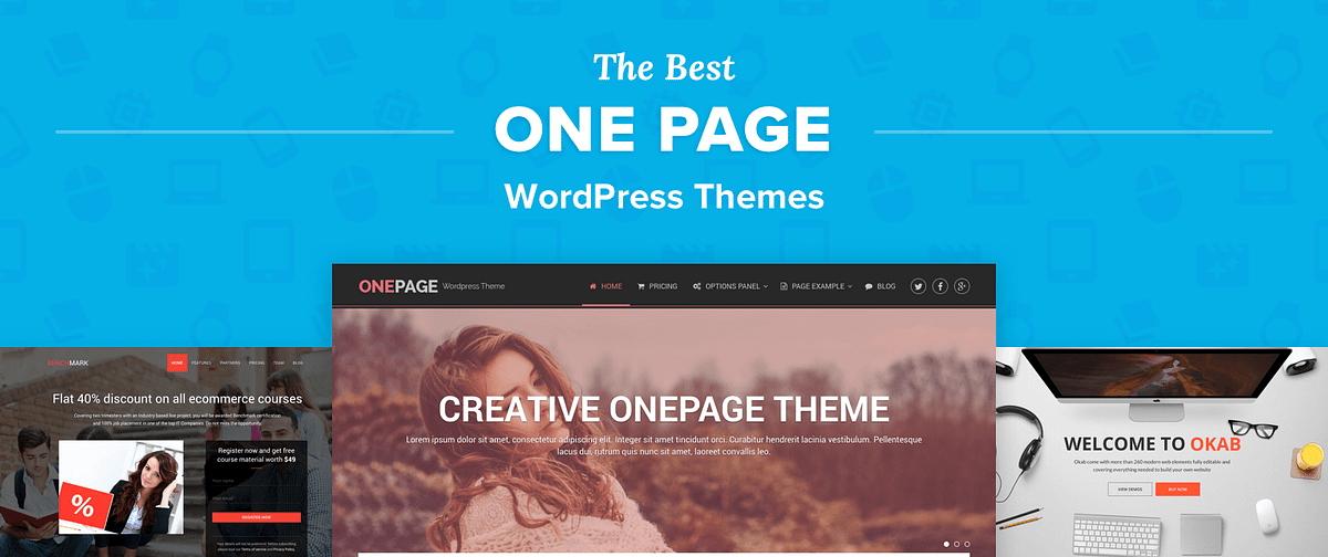 One Page Wordpress Themes