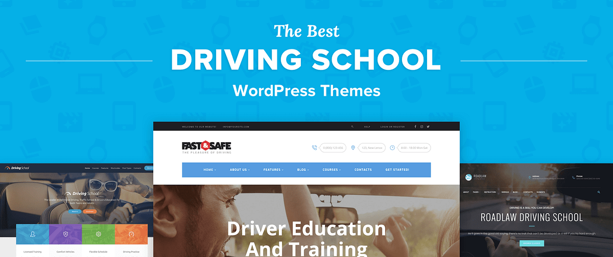 Driving School WordPress Themes