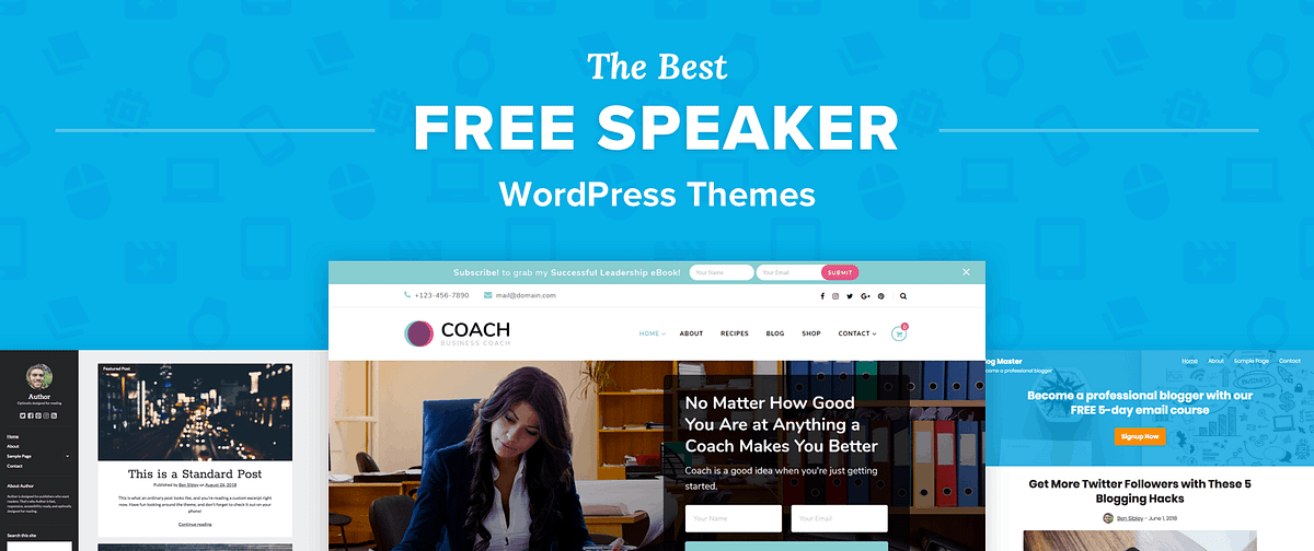 Free WordPress Themes For Speakers