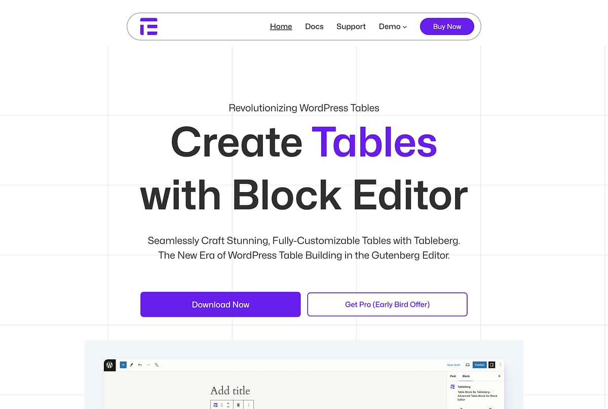 Tableberg Website