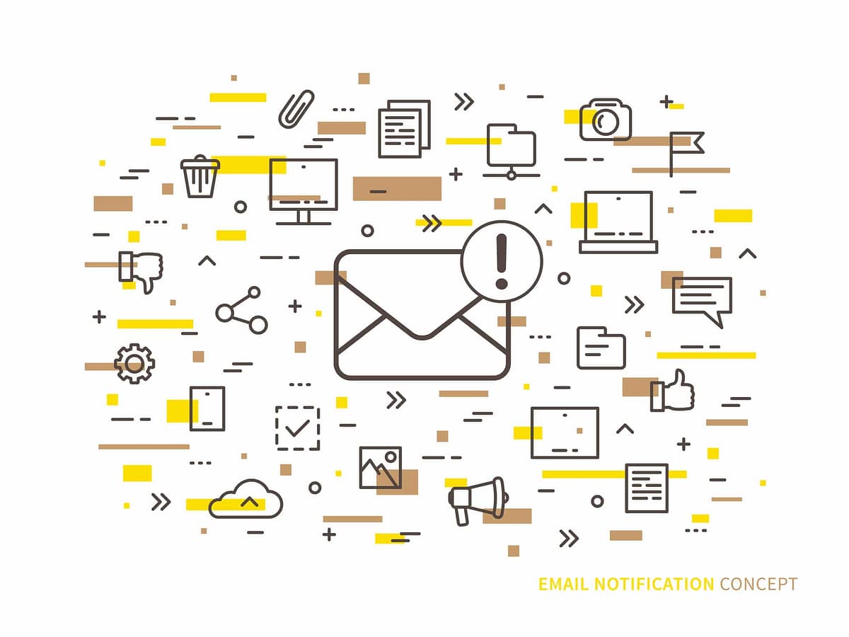 Email notification icons
