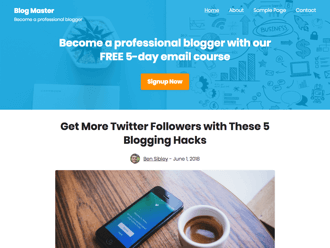 Challenger WordPress theme