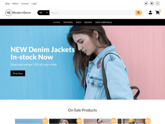 Modern Store WordPress theme