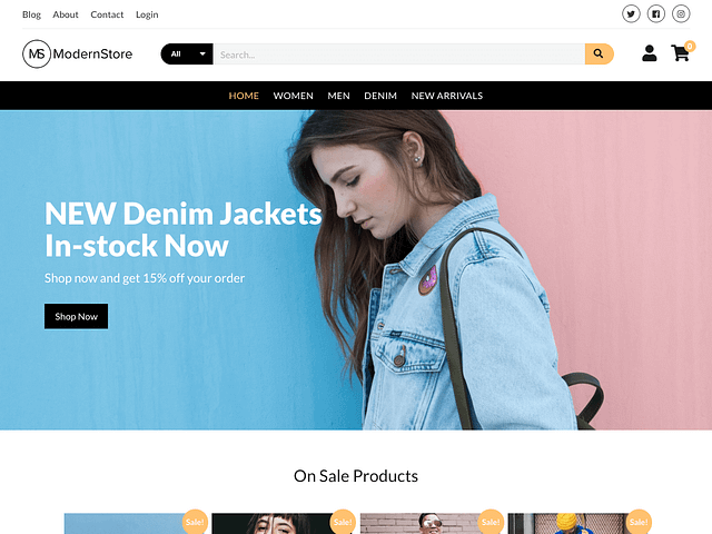 Modern Store WordPress theme