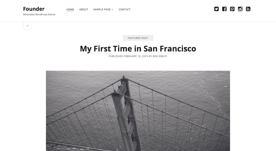 Founder WordPress theme