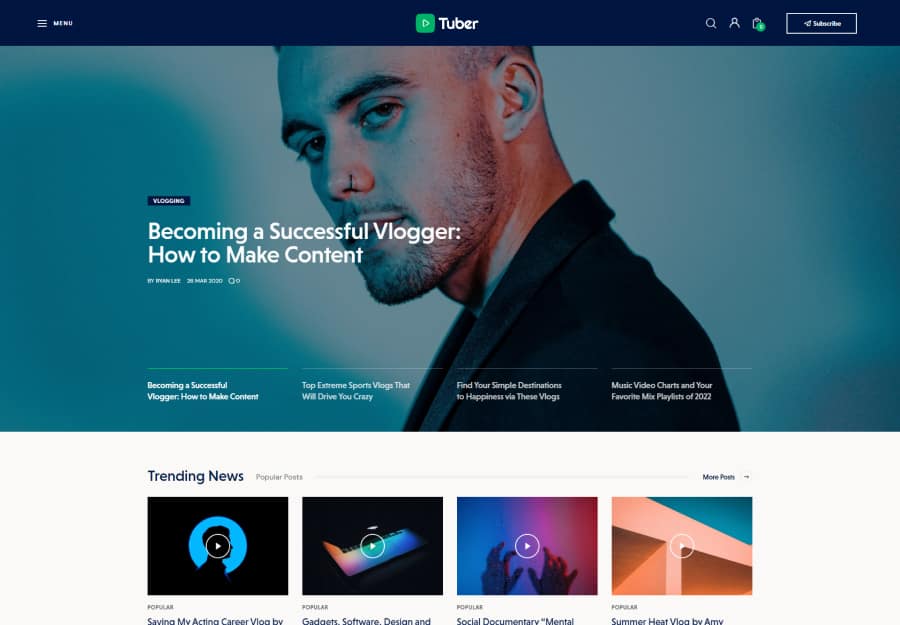 Tuber theme
