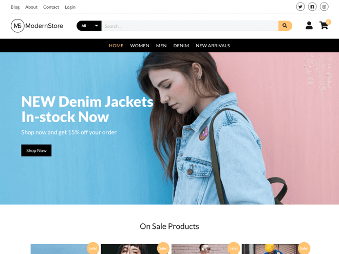 Modern Stores WordPress theme