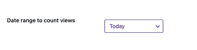 Date range count views