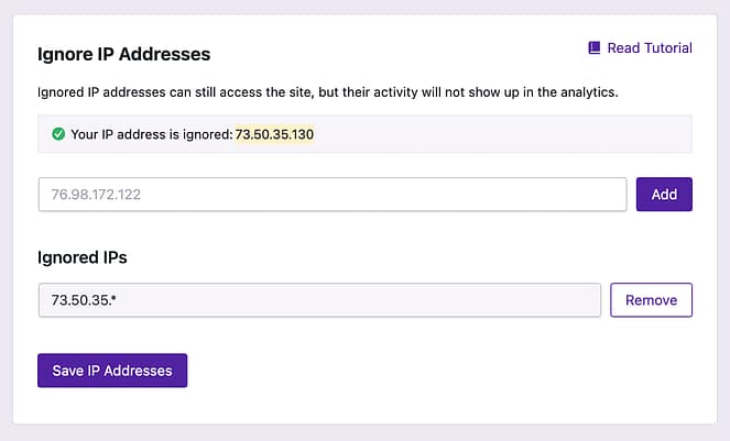 Blocking IP addresses with wildcards