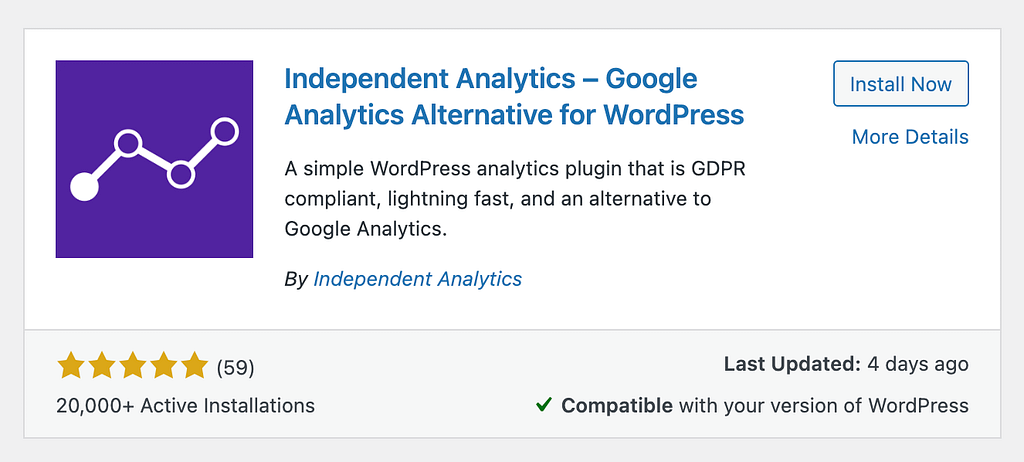 Install Independent Analytics