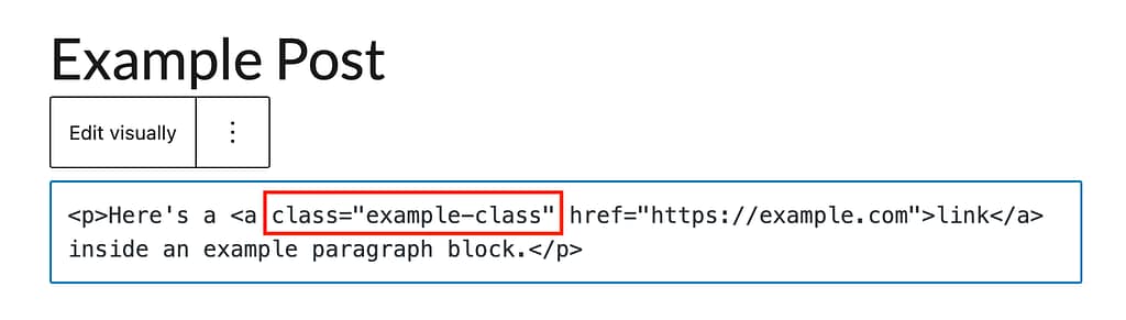 Adding class to link