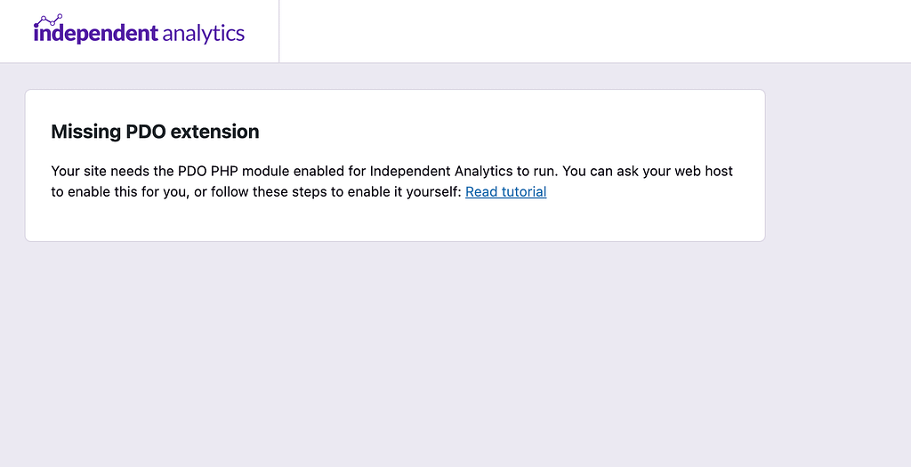 Missing pdo extension