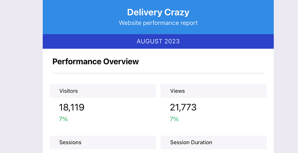 Email with custom colors