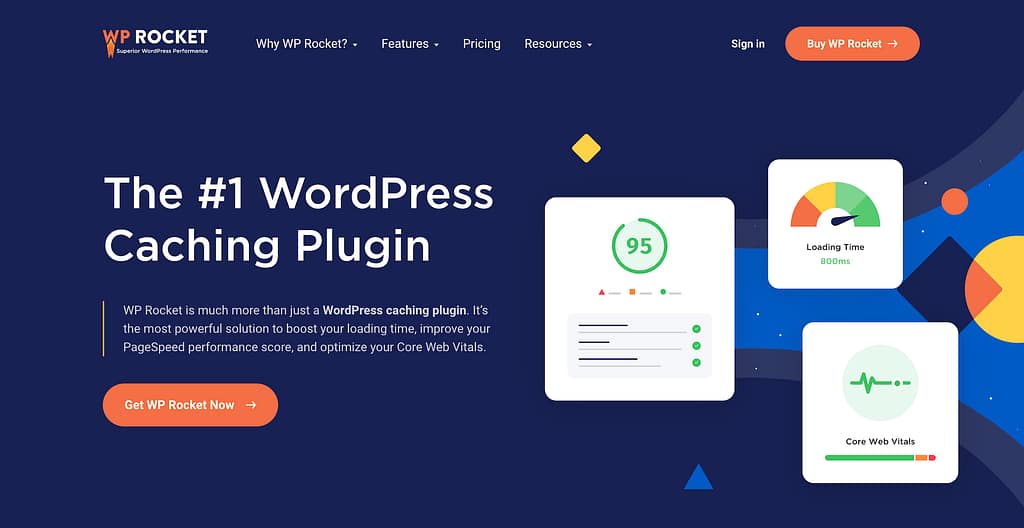 WP Rocket website