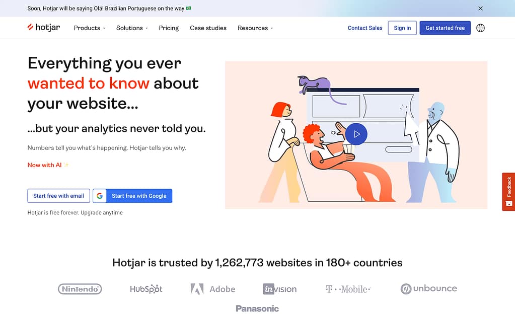 Hotjar website