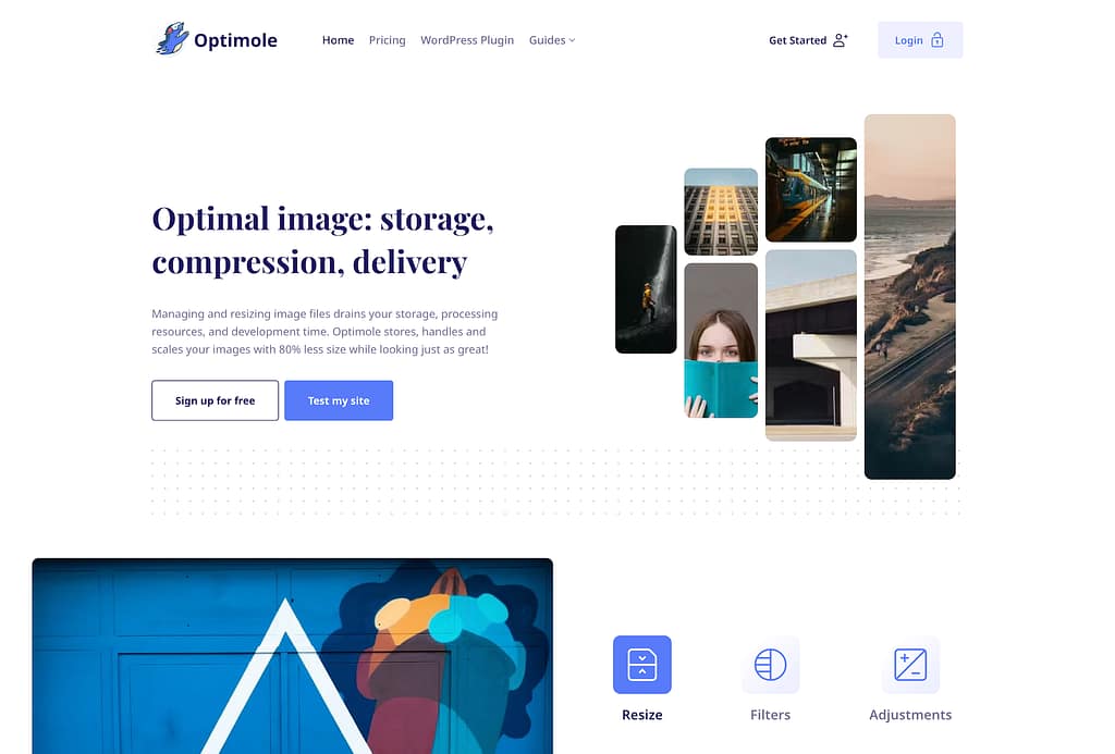 Optimole website