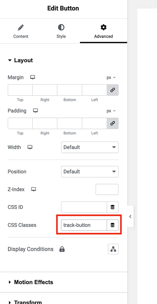 Elementor add css class