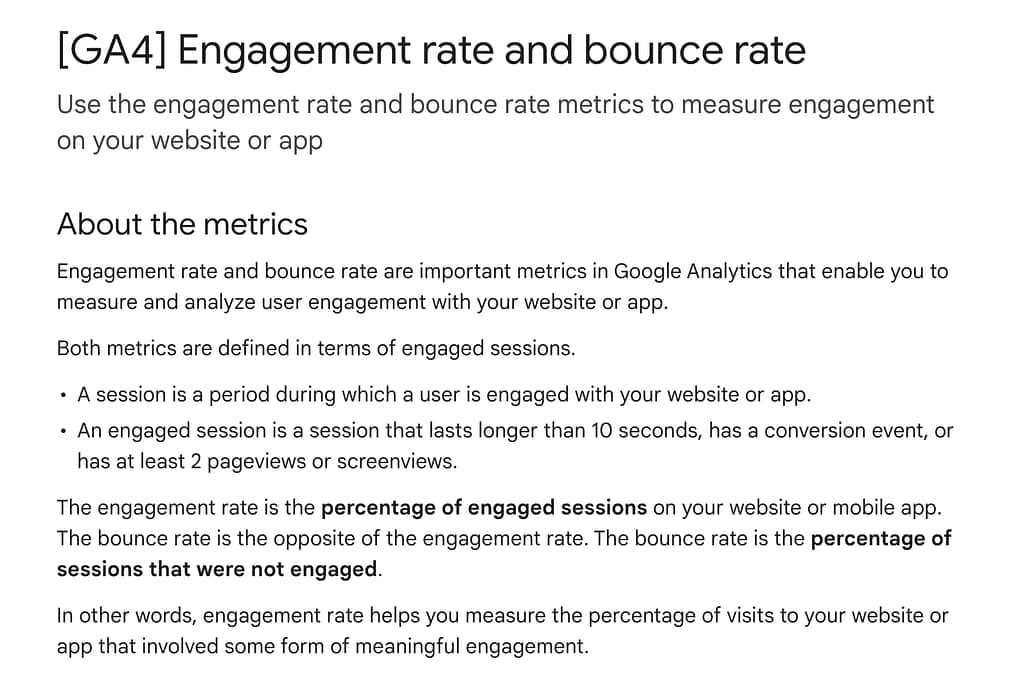 Ga4 bounce rate rules