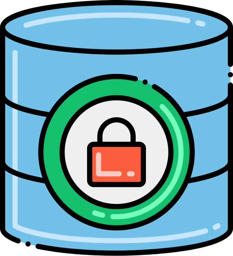 Secure database icon