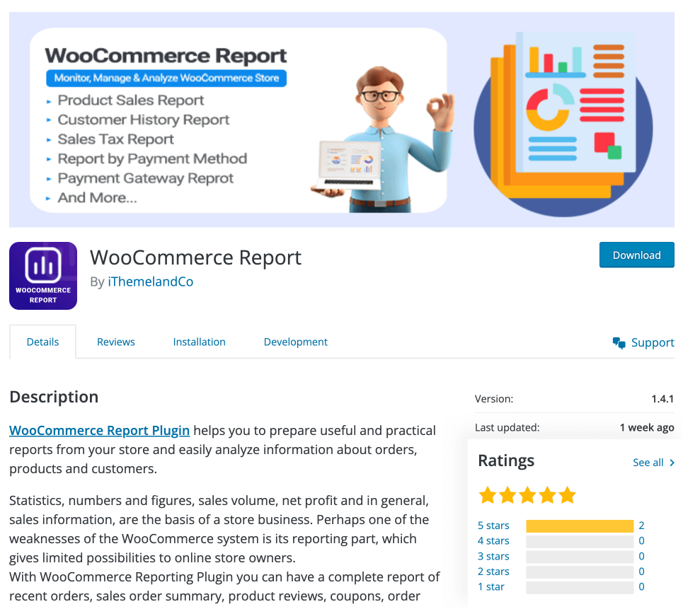 WooCommerce Report plugin