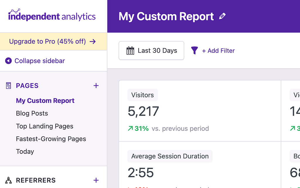Custom report