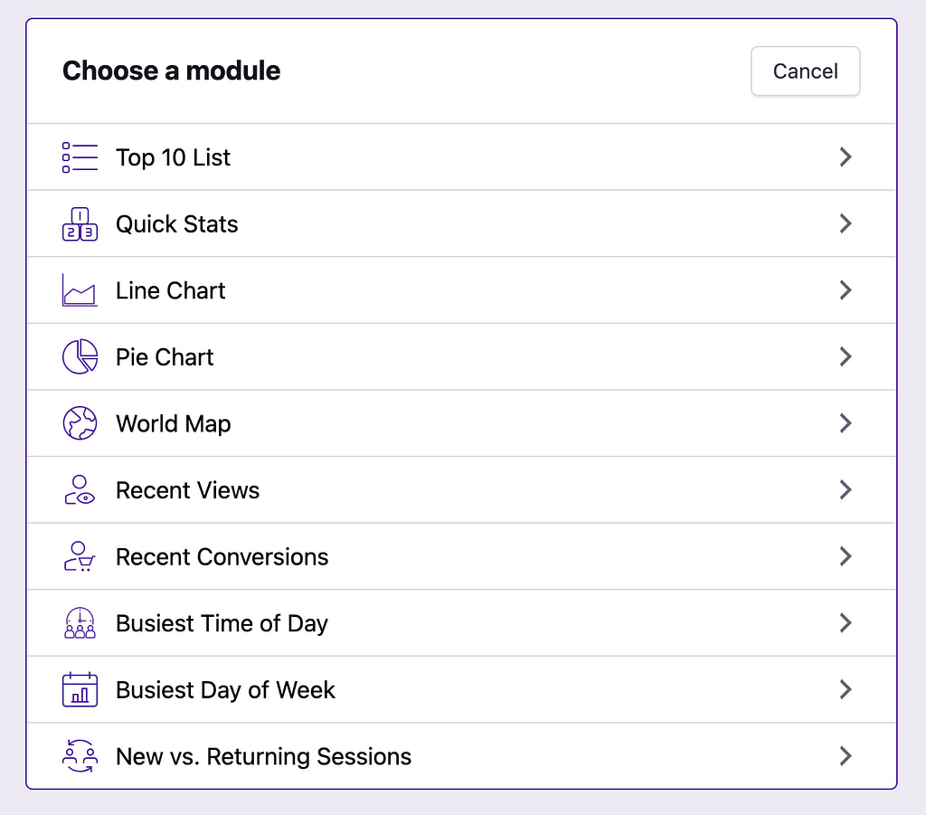 Module picker