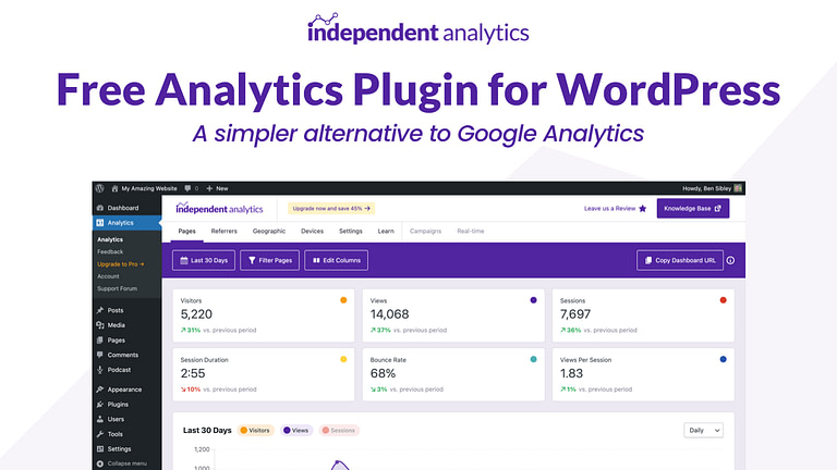 Independent Analytics - The Best WordPress Analytics Plugin