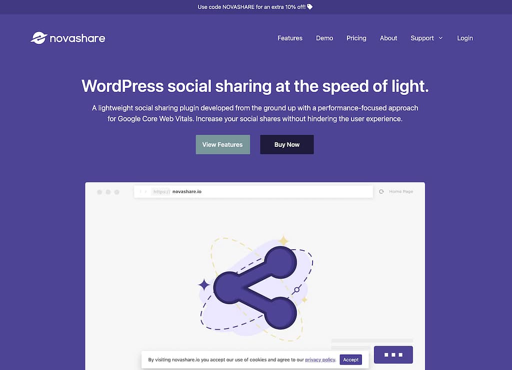 Novashare plugin website