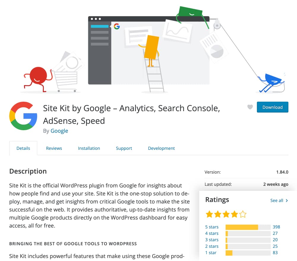 Site Kit plugin