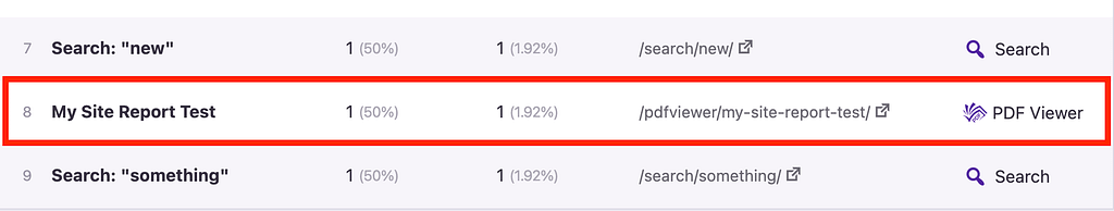 Pdf viewer data row