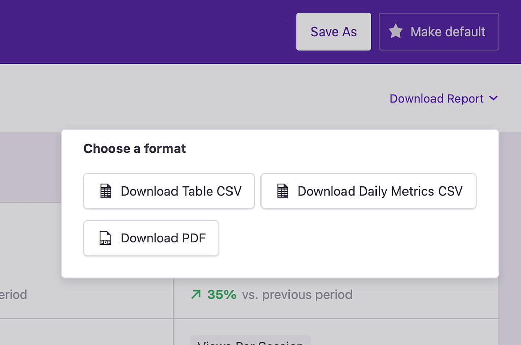 Download options