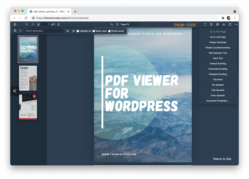 Pdf viewer example