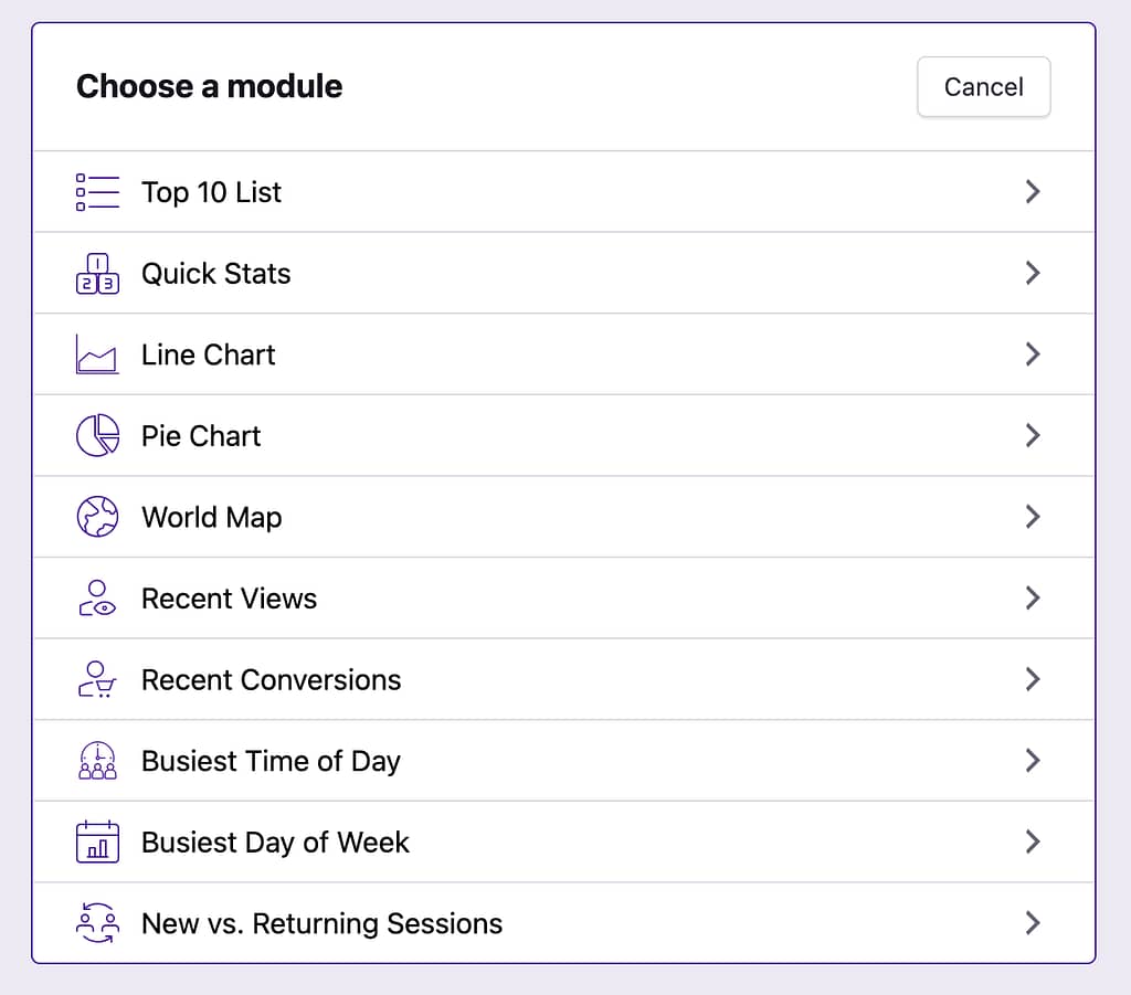 Module picker