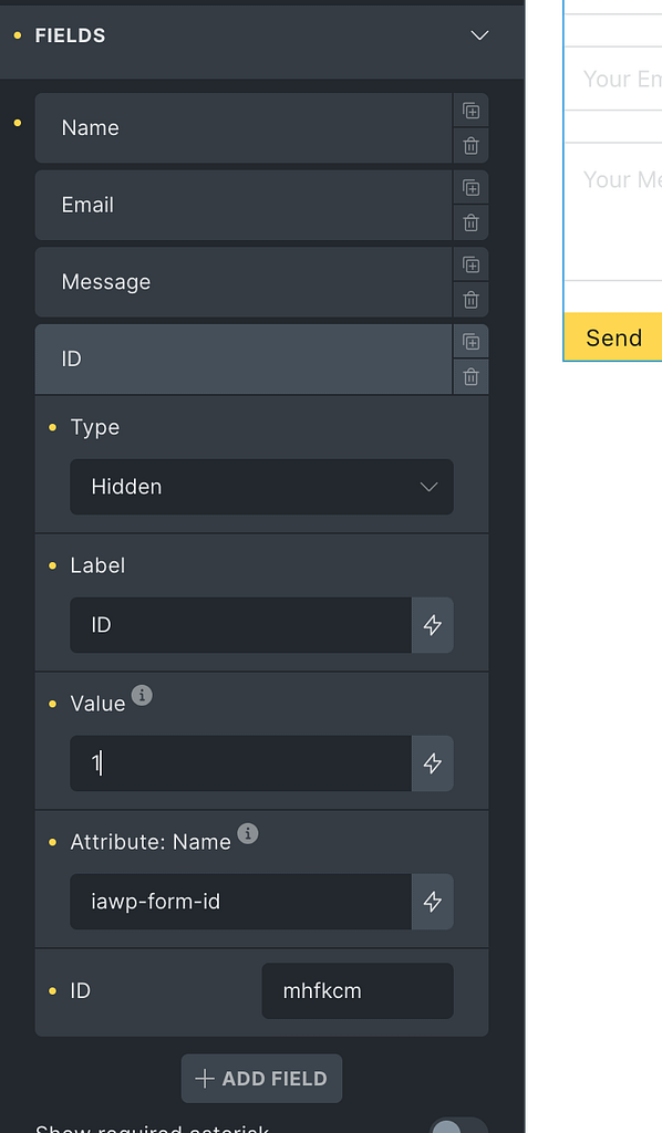 Bricks builder id