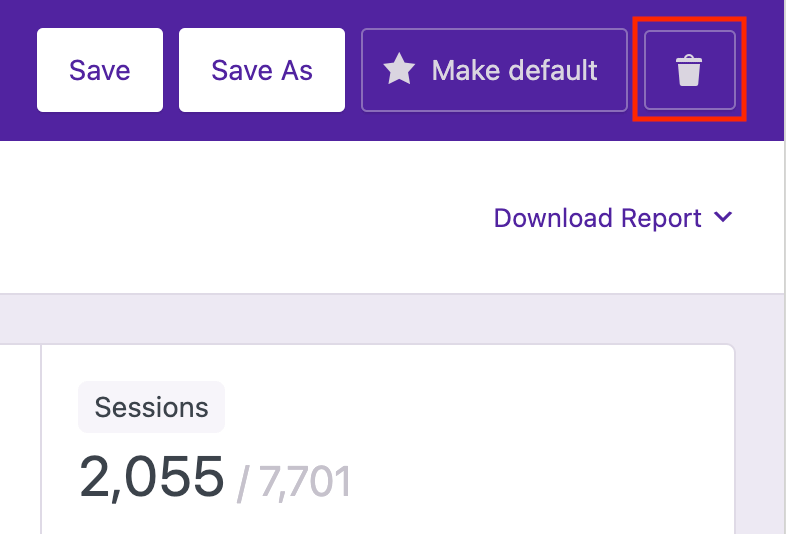 Delete button
