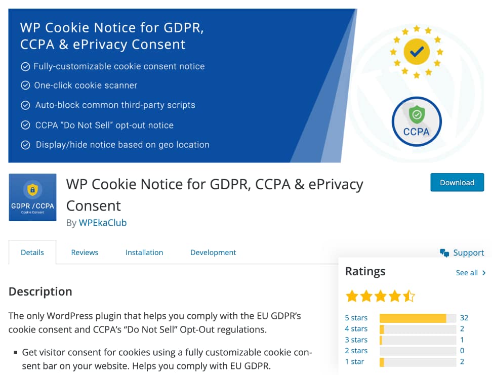 Wp cookie notice