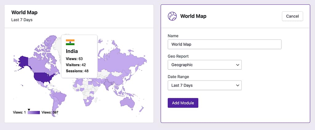 World Map module