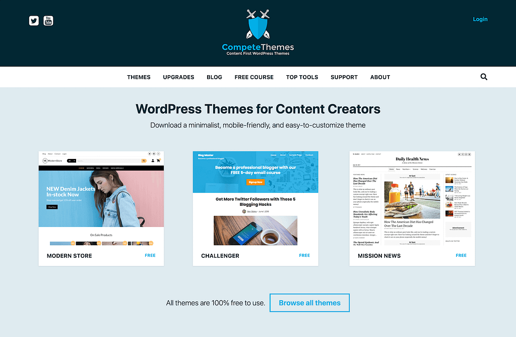 Compete themes