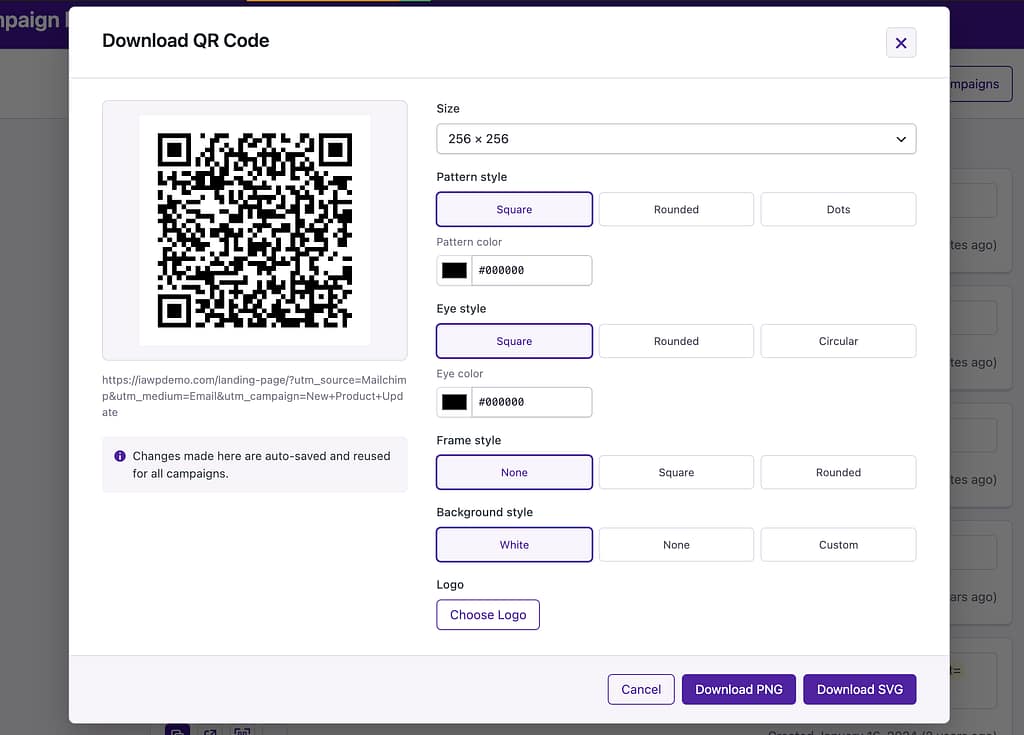 QR code generator