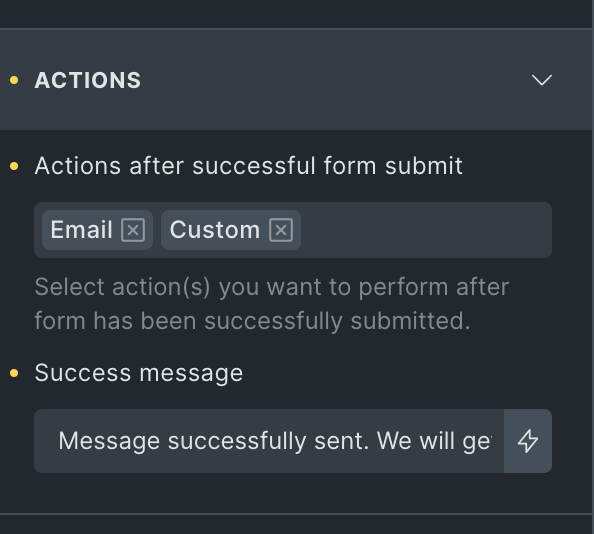 Bricks builder action