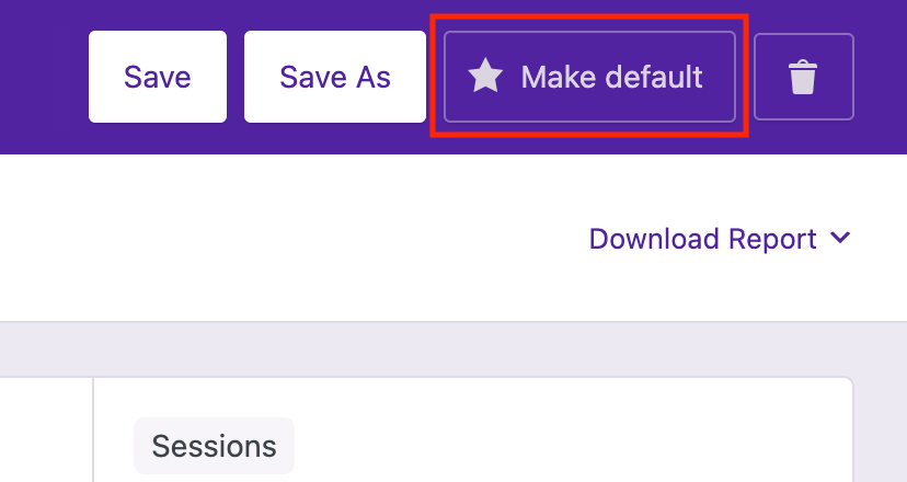 Make default button