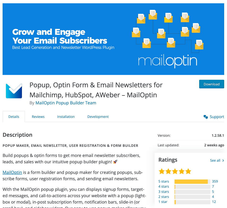 MailOptin plugin